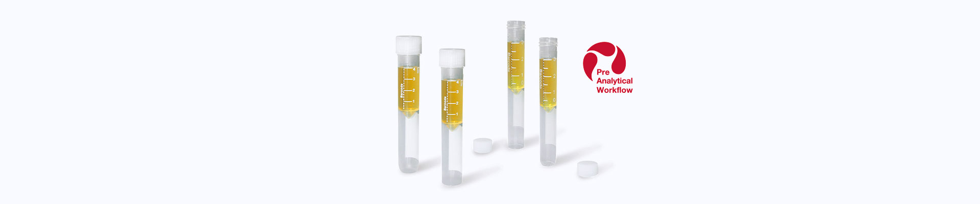 Gran número de tubos secundarios diferentes para el procesamiento de muestras